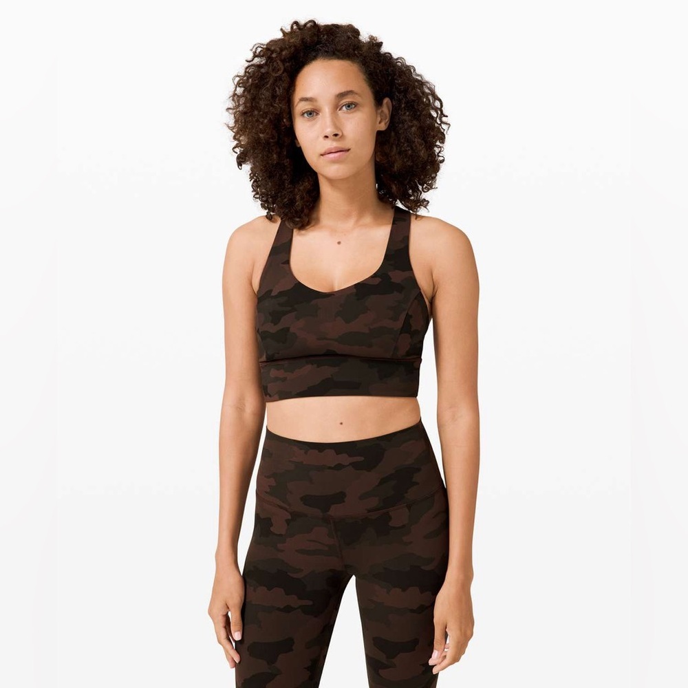 Lululemon Free To Be Bra Wild - Heritage 365 - Camo Brown Earth Multi